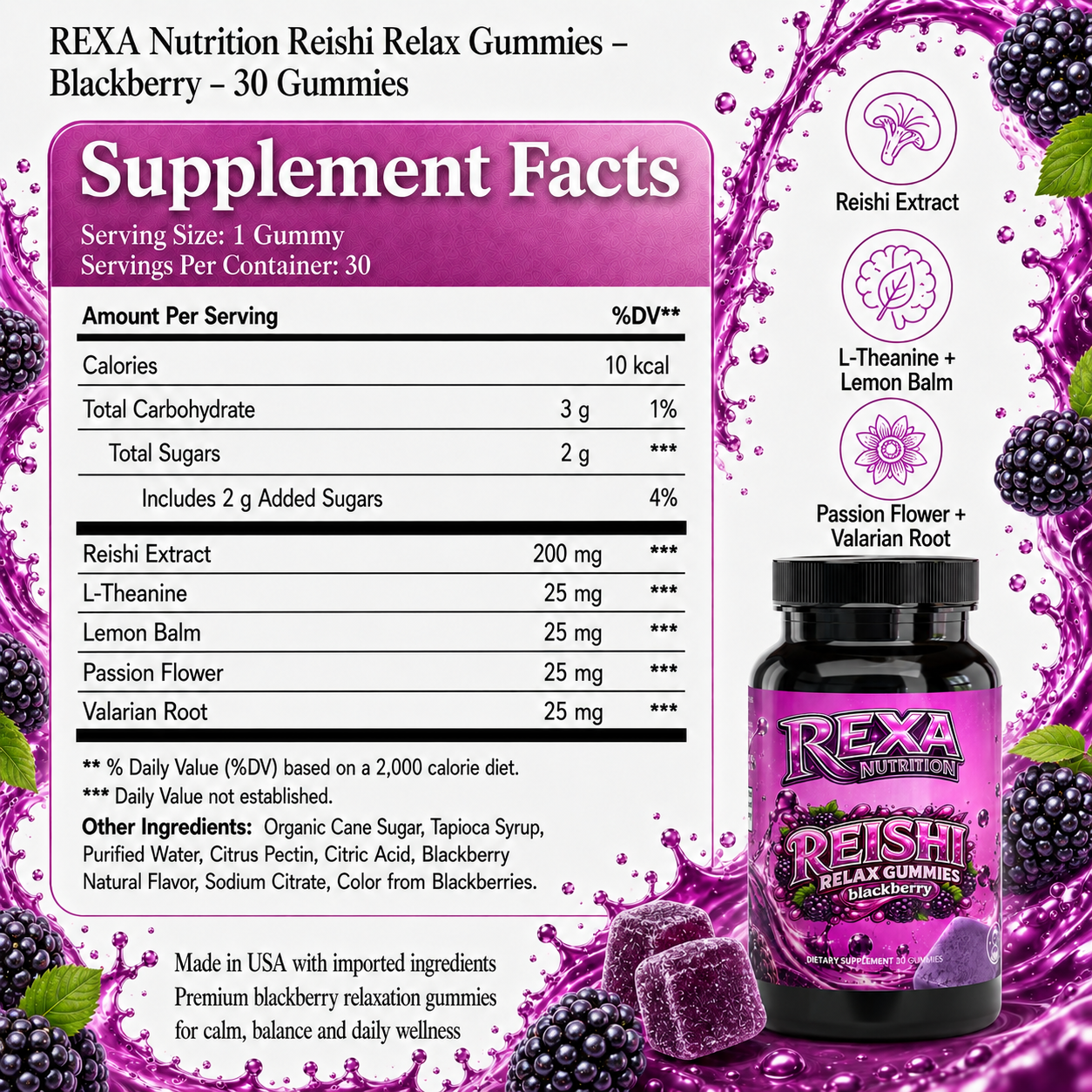Reishi Relax Gummies