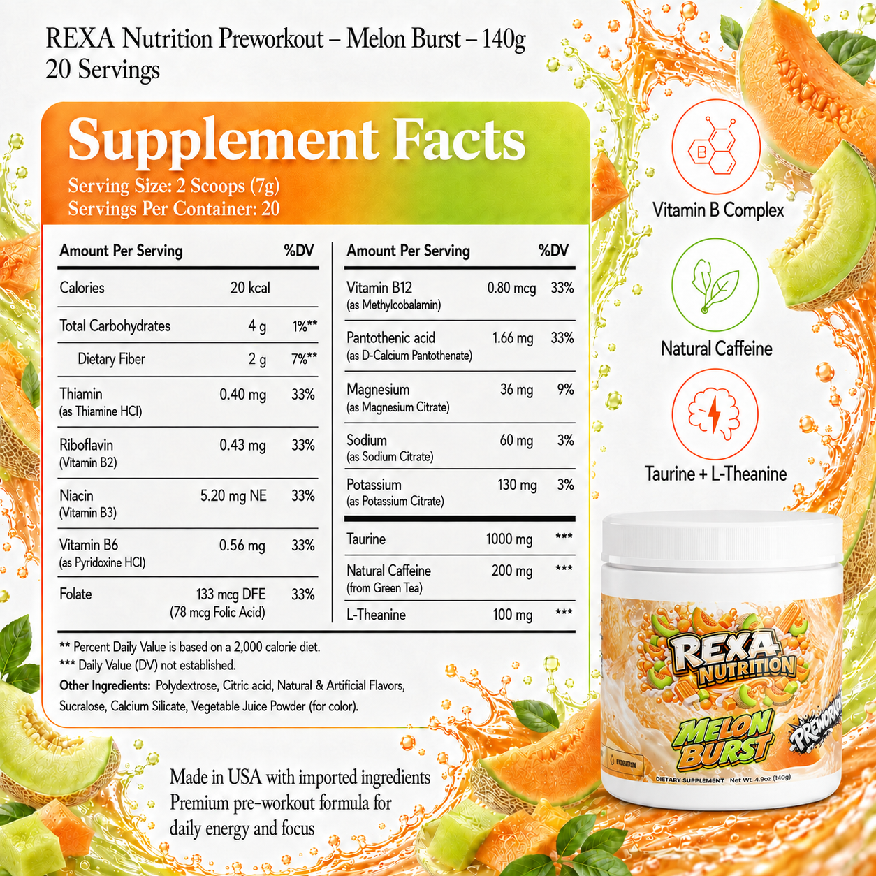 Preworkout Melon Burst
