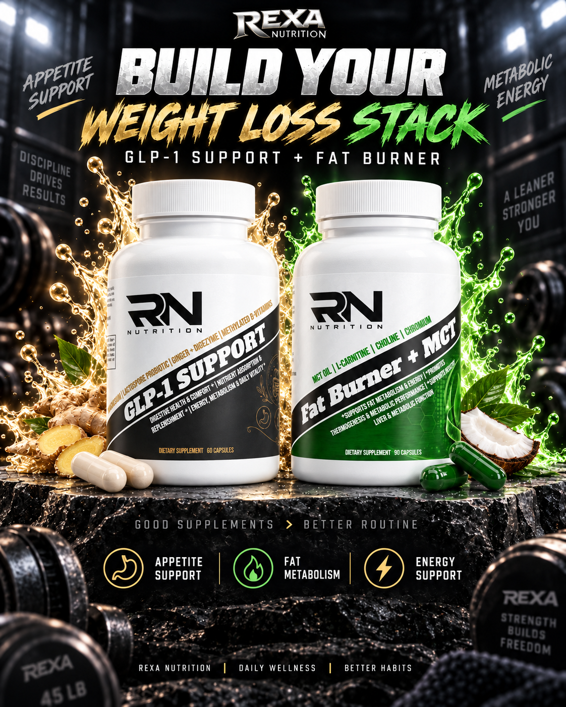 Rexa Weight Loss Support Stack 20% off