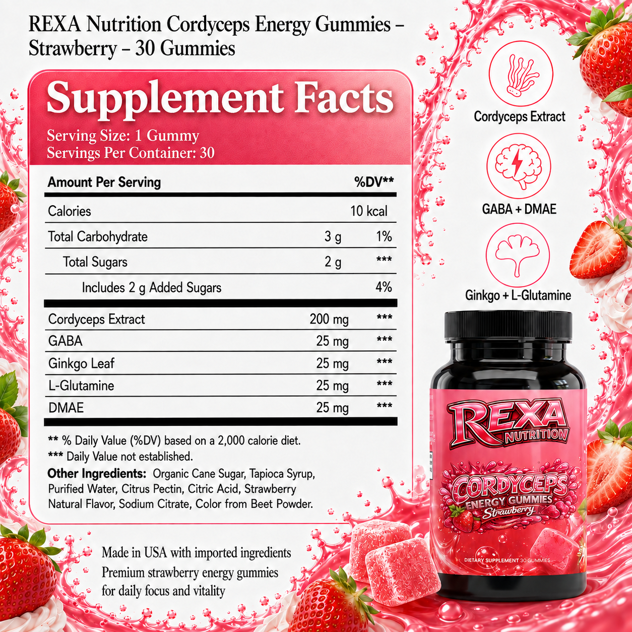 Cordyceps Energy Gummies