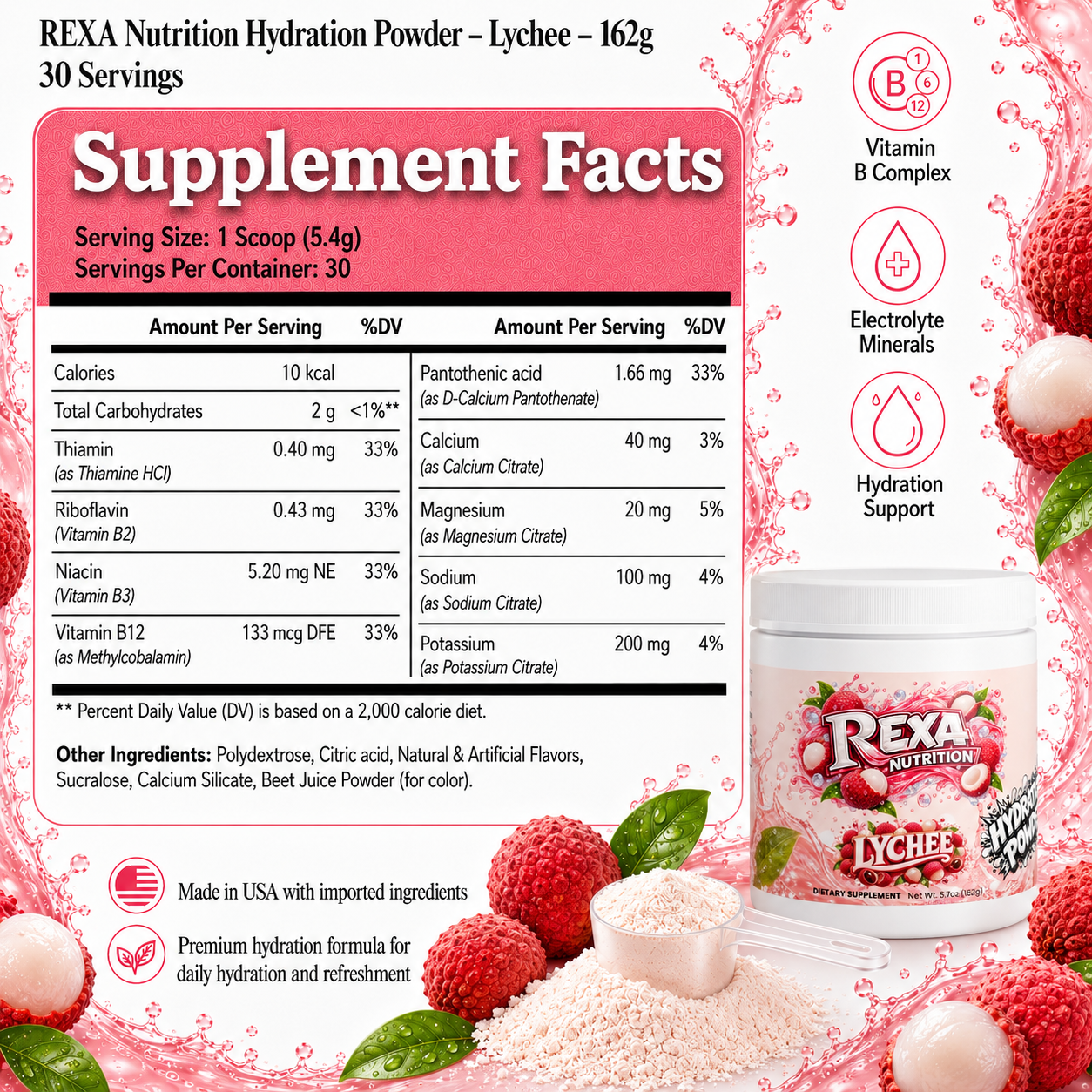 Hydration Powder Lychee